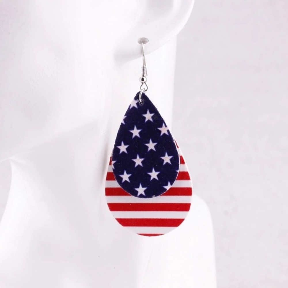 American Flag Earrings